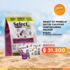 PROMOCION SELECT BY MONELLO GATOS CALORÍAS CONTROLADAS SALMON 7 KG + 6 SOBR. BEST PET GATO SALMON