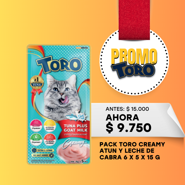 TORO CREAMY ATUN Y LECHE DE CABRA 5 X 15 G