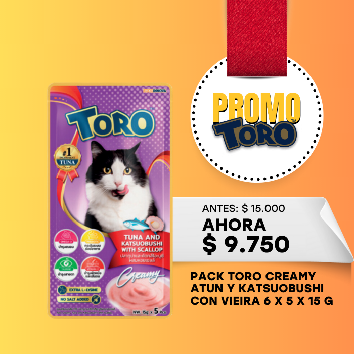 TORO CREAMY ATUN Y KATSUOBUSHI CON VIEIRA 5 X 15 G