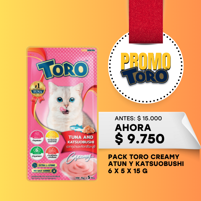 TORO CREAMY ATUN Y KATSUOBUSHI 5 X 15 G