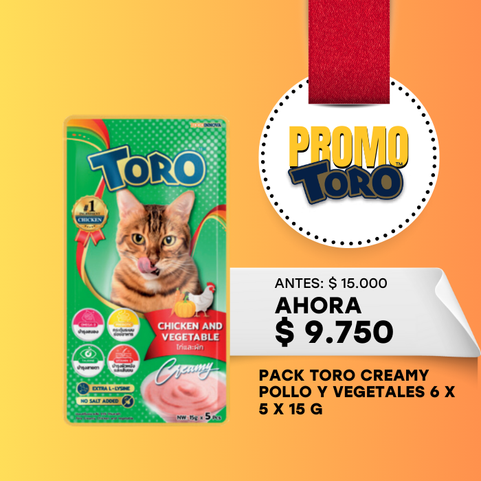 TORO CREAMY POLLO Y VEGETALES 5 X 15 G