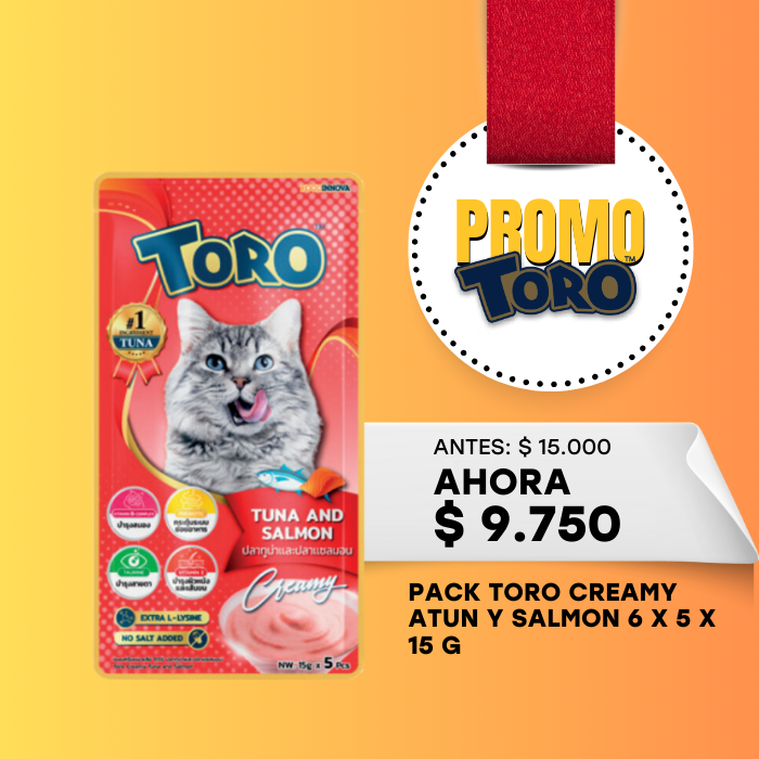 TORO CREAMY ATUN Y SALMON 5 X 15 G