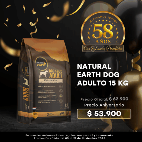 NATURAL EARTH DOG ADULTO 15 KG