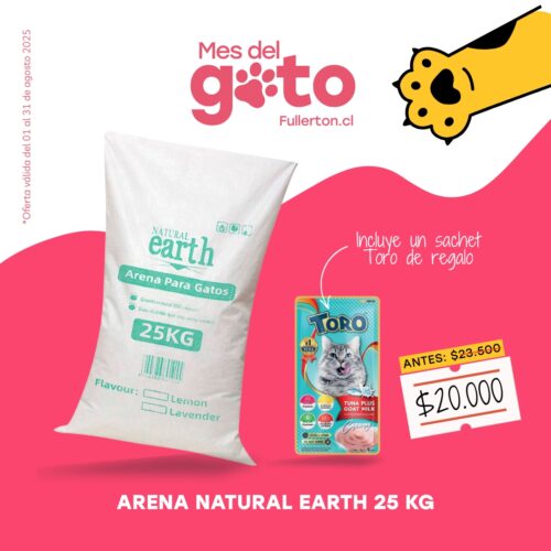 ARENA NATURAL EARTH 25 KG
