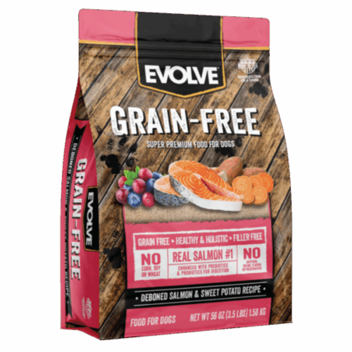 evolve dog grain free salmon